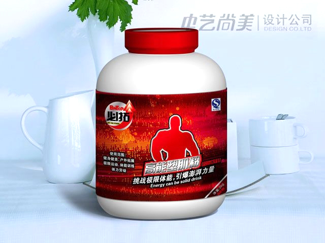 必拓 高能塑肌粉包装设计