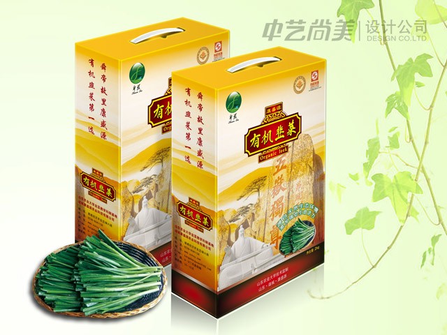 有机韭菜 礼盒包装设计