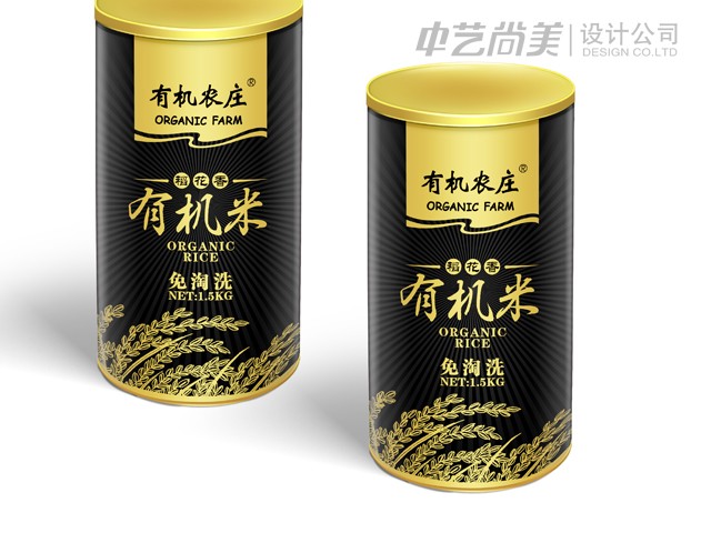 稻花香 有机米包装设计