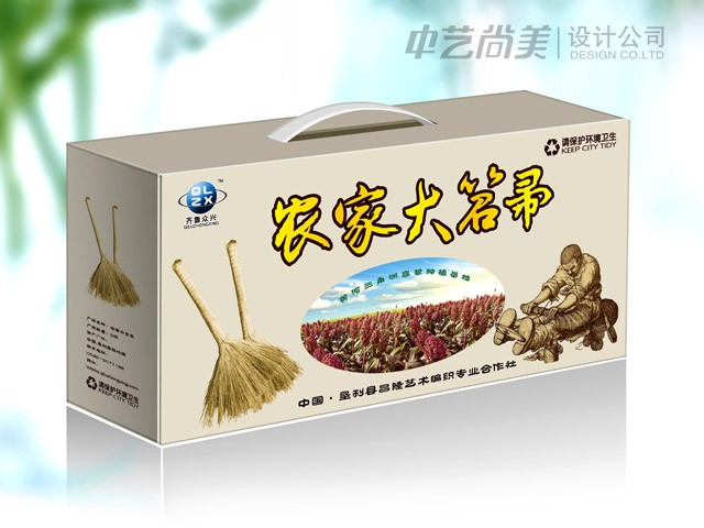 垦利昌隆艺术编织 苕帚包装设计