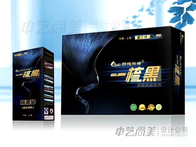 邦维丝 染发剂包装设计