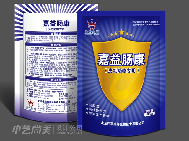嘉益肠康饲料 包装设计