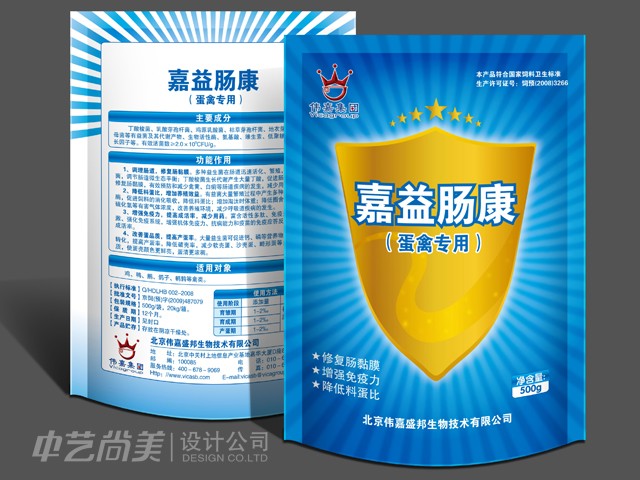 嘉益肠康饲料 包装设计