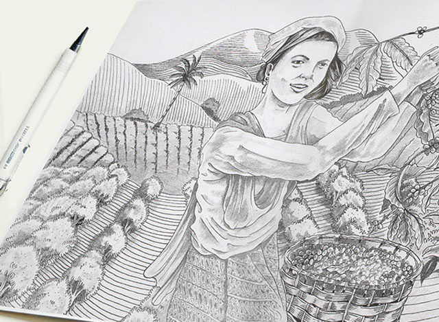 果干包装设计插画