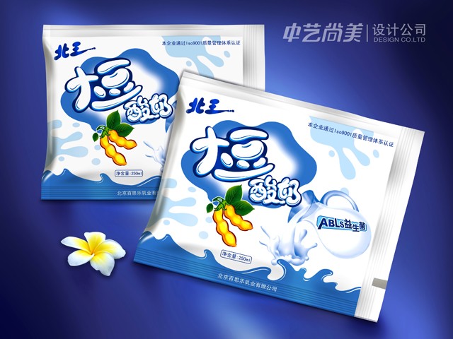 百思乐乳业 酸奶包装设计